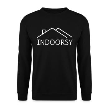 Intérieur II - Sweat-shirt Unisexe - noir - Devant - Alina (178cm) & Michal (187cm)