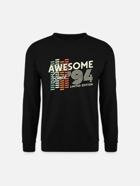 1994 geboren Vintage Retro Geburtstag Geschenk - Unisex Pullover - Schwarz