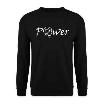 Pouvoir - Sweat-shirt Unisexe - noir - Devant - Alina (178cm) & Michal (187cm)