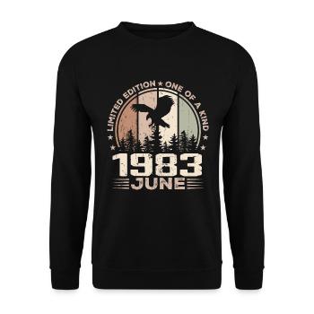 Incomparable since June 1983, 41st Anniversary - Unisex Sweatshirt - black - Front - Alina (178cm) & Michal (187cm)
