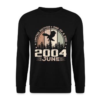 Incomparable depuis juin 2004, 20e Anniversaire - Sweat-shirt Unisexe - noir - Devant - Alina (178cm) & Michal (187cm)