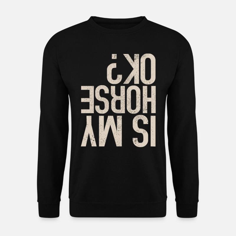 Lustiges Pferde Shirt - Unisex Pullover - Schwarz