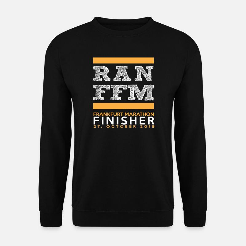 Frankfurt Marathon 2019 Finisher Shirt Lauf Läufer - Unisex Pullover - Schwarz