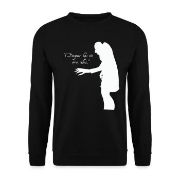 Dracula Nosferatu - Unisex Sweatshirt - black - Front - Alina (178cm) & Michal (187cm)