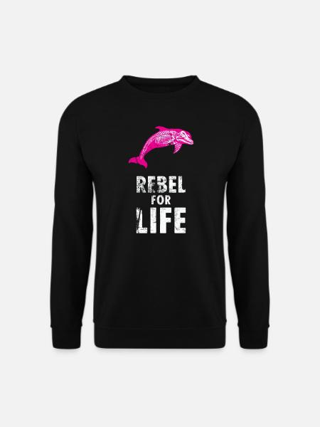 extinction rebellion just rebel - Unisex Pullover - Schwarz