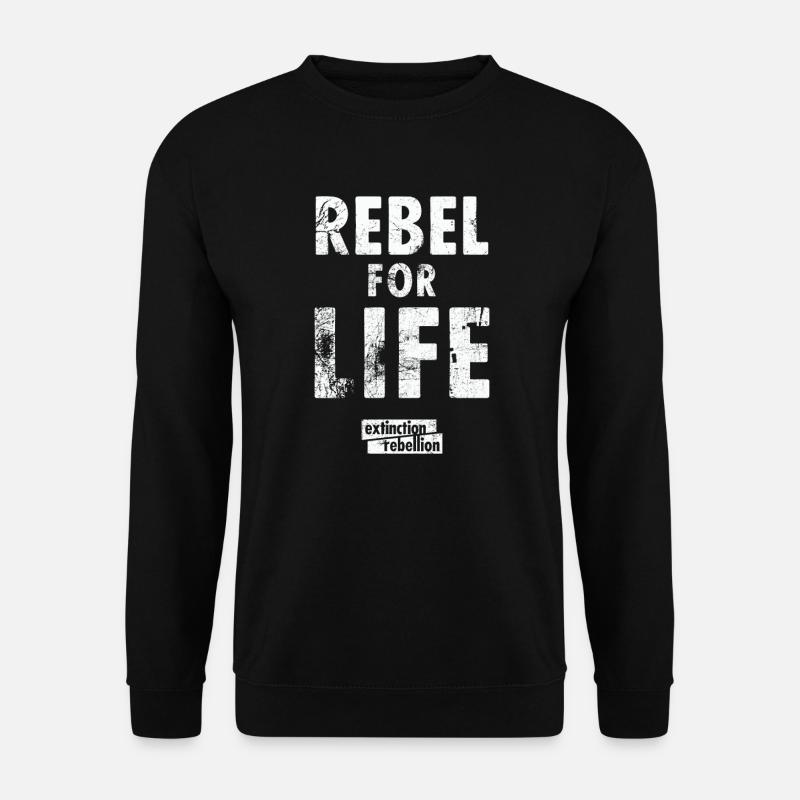 extinction rebellion just rebel - Unisex Pullover - Schwarz