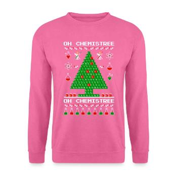 Oh Chemistree! Chemie Weihnachtspullover für Nerds - Unisex Pullover - Pink - Vorne