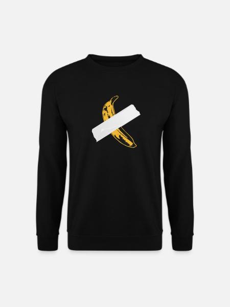 Banane Klebeband Banana Duct Taped Art Basel Miami - Unisex Pullover - Schwarz