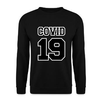 Covid-19 Covid 19 World Tour 2020 Corona Virus - Sweat-shirt Unisexe - noir - Devant - Alina (178cm) & Michal (187cm)