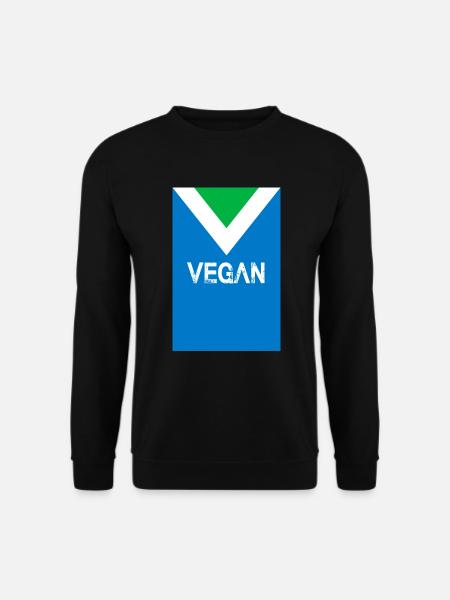 Vegan flag flag veganism veganism - Unisex Sweatshirt - black