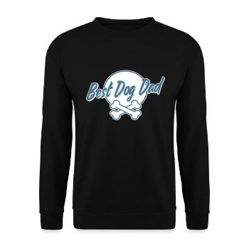 Best Dog Dad dog owner gift shirt dog dad - Unisex Sweatshirt - black - Front - Alina (178cm) & Michal (187cm)