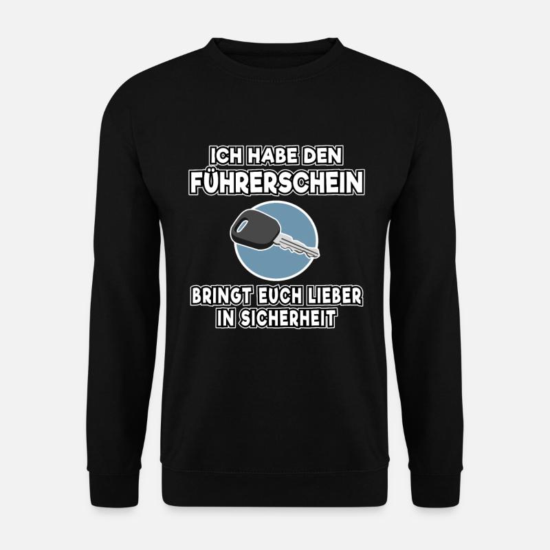 Bestanden Ich habe den Führerschein Geschenk Shirt - Unisex Pullover - Schwarz
