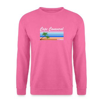 Cape Canaveral Florida USA Strand Palme - Unisex Pullover - Pink - Vorne