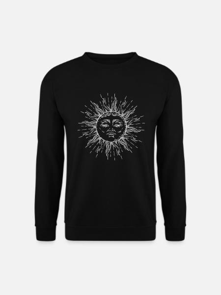 Antike Sonne Astrologie Spirituell Stern - Unisex Pullover - Schwarz