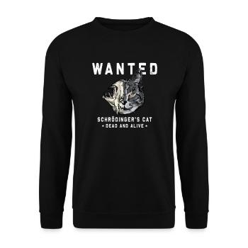 Physique des chats de Schrödinger Les geeks des chats de Schrödinger - Sweat-shirt Unisexe - noir - Devant - Alina (178cm) & Michal (187cm)