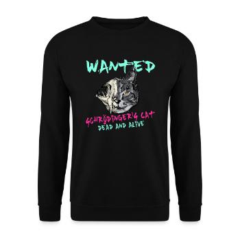 Physique des chats de Schrödinger Les geeks des chats de Schrödinger - Sweat-shirt Unisexe - noir - Devant - Alina (178cm) & Michal (187cm)