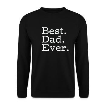 Meilleur papa. Déjà. - Idée cadeau pour papa père - Sweat-shirt Unisexe - noir - Devant - Alina (178cm) & Michal (187cm)