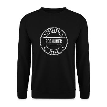 Bochum Bochumer Junge - Unisex Pullover - Schwarz - Vorne - Alina (178cm) & Michal (187cm)