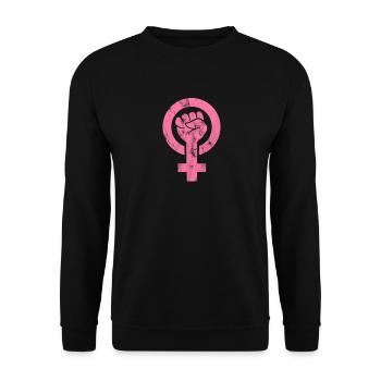 Women will rise - Frauenpower - Égalité - Sweat-shirt Unisexe - noir - Devant - Alina (178cm) & Michal (187cm)