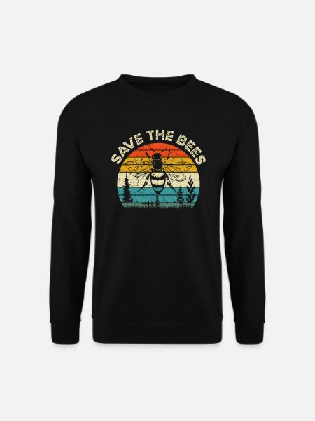 Save The Bees, Save The Bees Shirt, Bienenliebhaber - Unisex Pullover - Schwarz