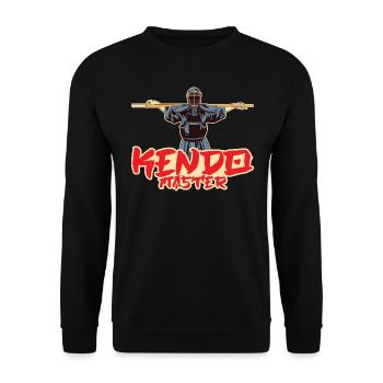 Kendo - Unisex Sweatshirt - black - Front - Alina (178cm) & Michal (187cm)