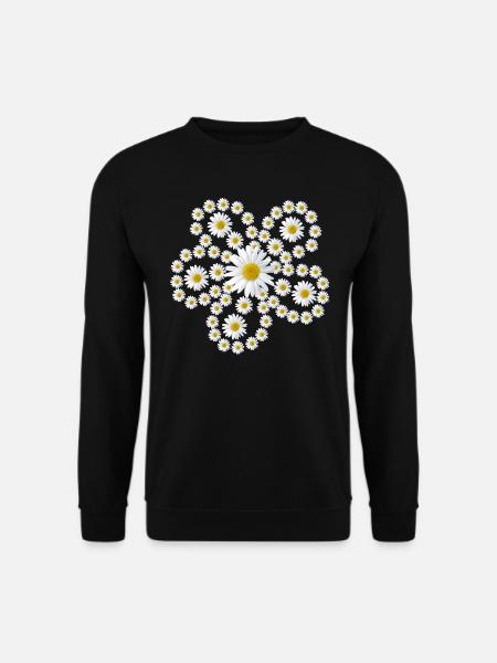 daisies flower floral floral - Unisex Sweatshirt - black