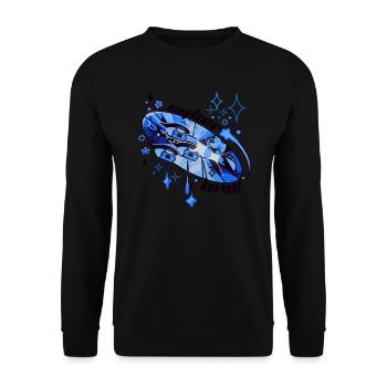 Cyber-amour - Sweat-shirt Unisexe - noir - Devant - Alina (178cm) & Michal (187cm)