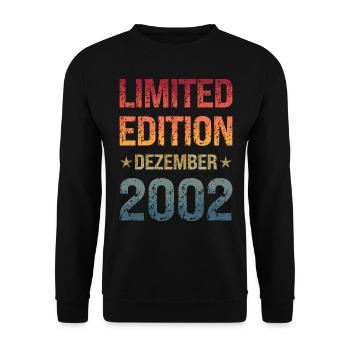 Fête d’anniversaire en édition limitée Vintage 2002 - Sweat-shirt Unisexe - noir - Devant - Alina (178cm) & Michal (187cm)