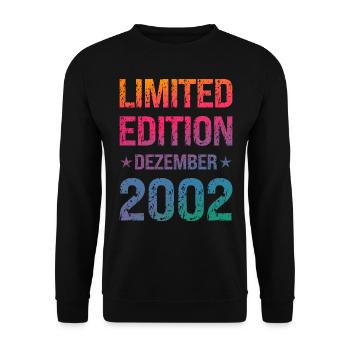 Fête d’anniversaire en édition limitée Vintage 2002 - Sweat-shirt Unisexe - noir - Devant - Alina (178cm) & Michal (187cm)