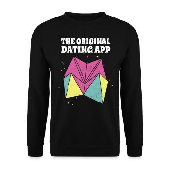 nineties - Unisex Sweatshirt - black - Front - Alina (178cm) & Michal (187cm)