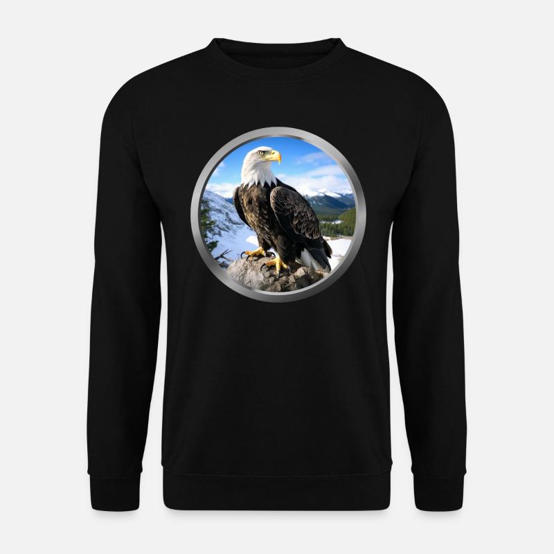 Eagle Animal - 1 - Unisex Sweatshirt - black