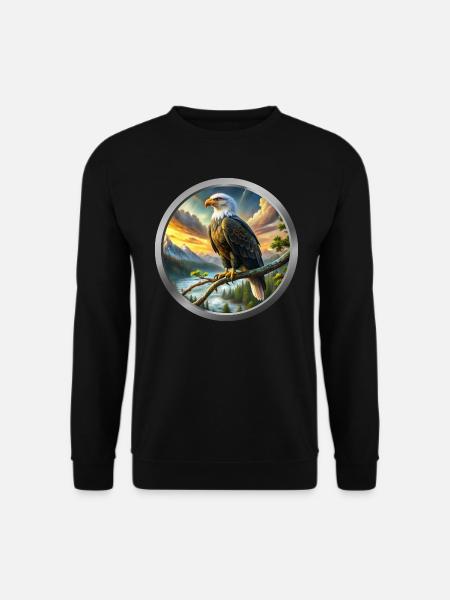 Eagle Animal - 5 - Unisex Sweatshirt - black