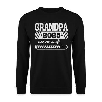 Opa 2025 loading - Unisex Pullover - Schwarz - Vorne - Alina (178cm) & Michal (187cm)