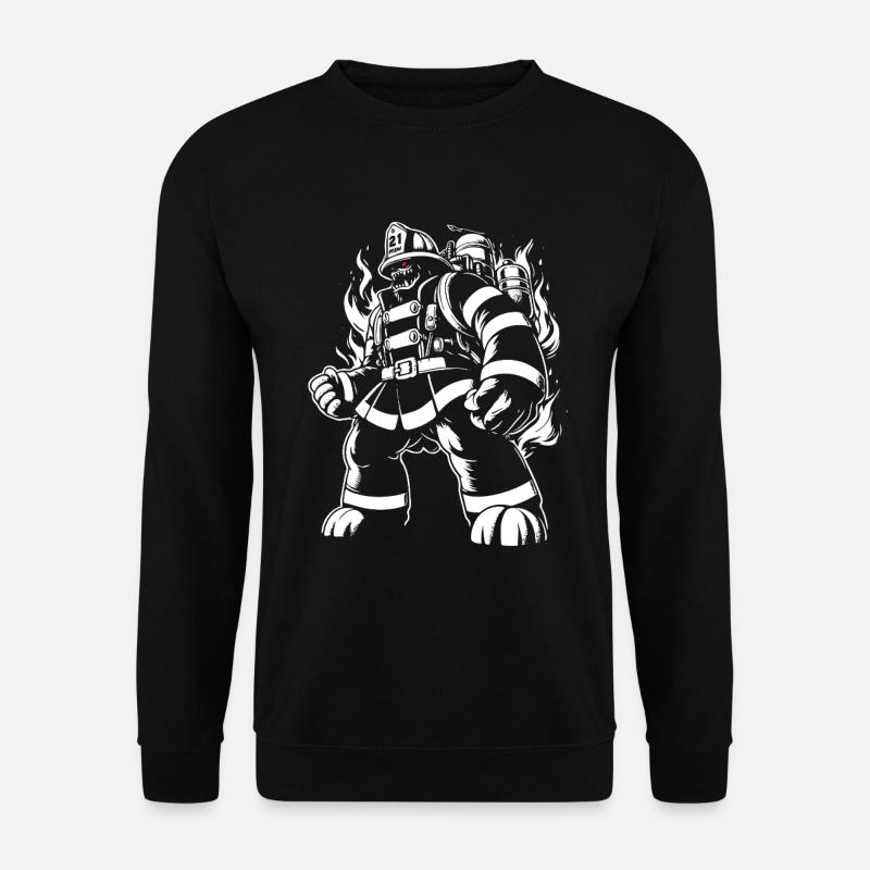 Monster Firefighter - Unisex Sweatshirt - black