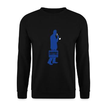 Collecteur de sons - Sweat-shirt Unisexe - noir - Devant - Alina (178cm) & Michal (187cm)