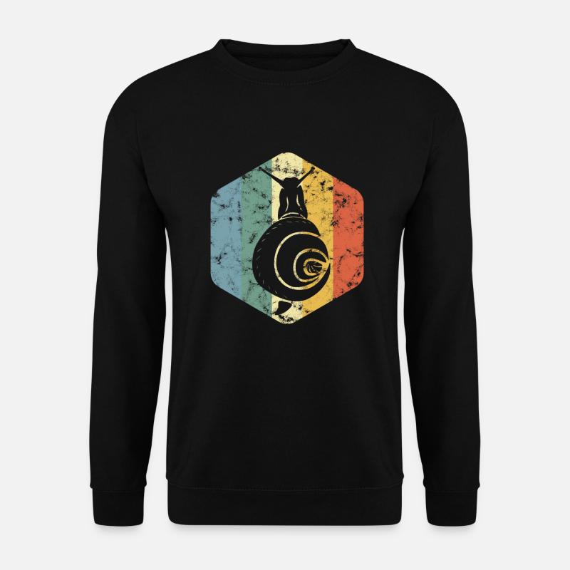 Cool snail shell snail gift - Unisex Sweatshirt - black
