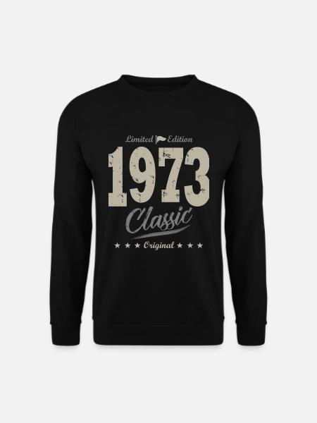 Jahrgang 1973 Vintage-Geschenk Jubiläum 50 Jahre - Unisex Pullover - Schwarz