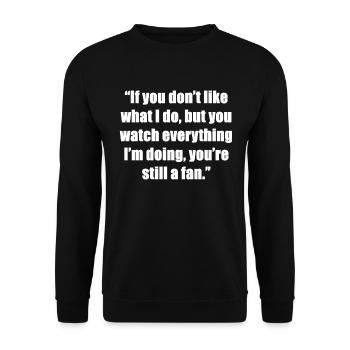 Hater Dicton Design - Sweat-shirt Unisexe - noir - Devant - Alina (178cm) & Michal (187cm)