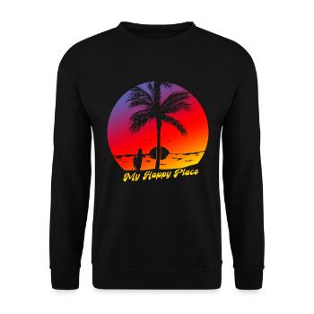 SUP board paddleboarding paddel supboard Stand Up - Unisex Pullover - Schwarz - Vorne - Alina (178cm) & Michal (187cm)