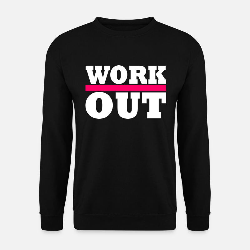 Workout - Unisex Sweatshirt - black