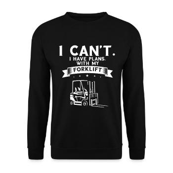 Caristes et caristes - Sweat-shirt Unisexe - noir - Devant - Alina (178cm) & Michal (187cm)