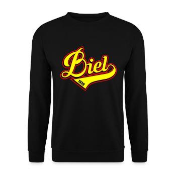 Biel - Unisex Pullover - Schwarz - Vorne - Alina (178cm) & Michal (187cm)