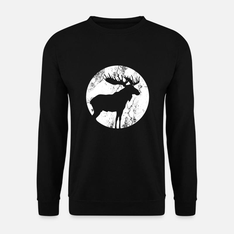Moose - Unisex Sweatshirt - black