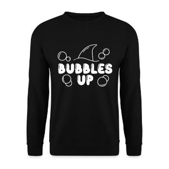 Bubbles Up Shark Lover walls Love Beach Bubble Up - Unisex Sweatshirt - black - Front - Alina (178cm) & Michal (187cm)