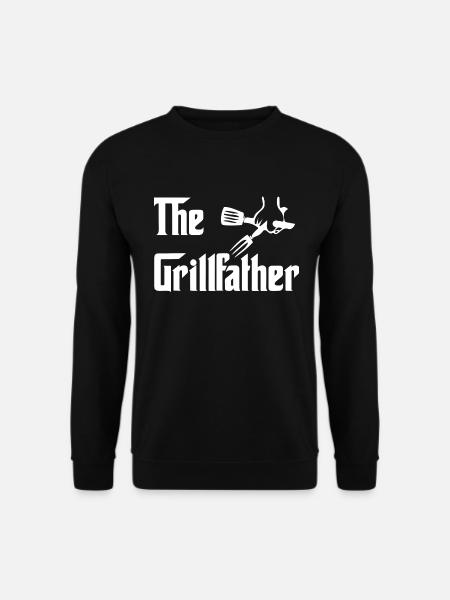 The Grillfather Grillen Vater BBQ Liebhaber - Unisex Pullover - Schwarz