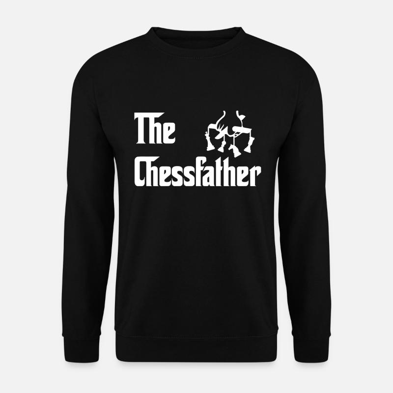The Chessfather Chess Player Dad - Unisex Sweatshirt - black