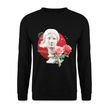 This Way - Unisex Sweatshirt - black - Front - Alina (178cm) & Michal (187cm)