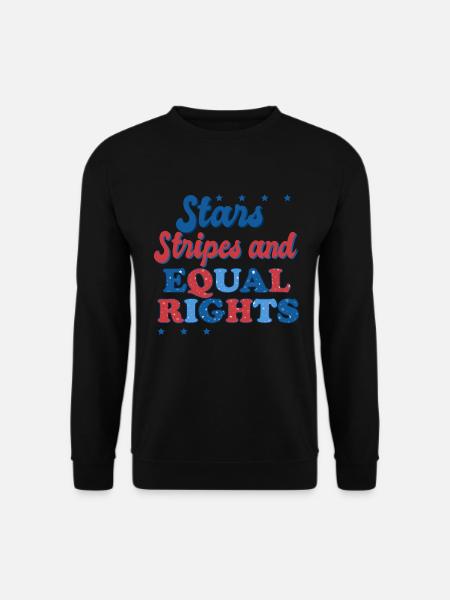 Rayures étoilées et égalité - Sweat-shirt Unisexe - noir