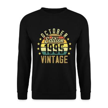 Les légendes sont nées en Octobre 1995 - 1995 - Sweat-shirt Unisexe - noir - Devant - Alina (178cm) & Michal (187cm)