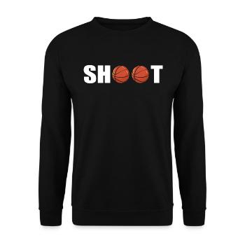 Tir de basket-ball - Joueur de basket-ball - Basket-ball - Sweat-shirt Unisexe - noir - Devant - Alina (178cm) & Michal (187cm)